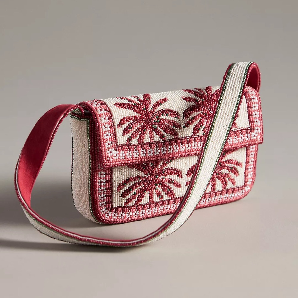 Palm Tree Beaded Bag